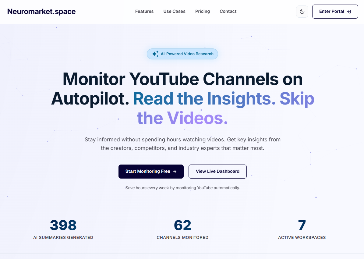 Monitor YouTube Channels on Autopilot